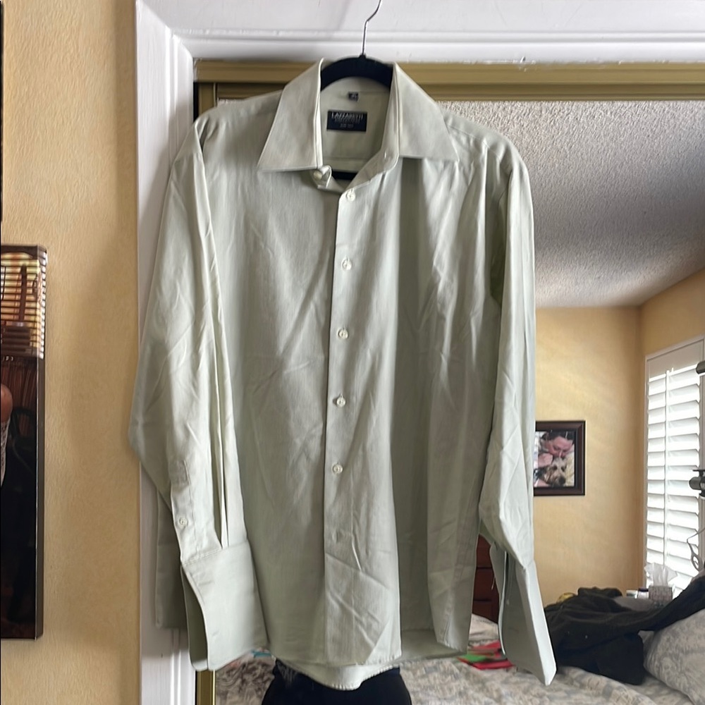 Mint Green Long-Sleeve Dress Shirt
